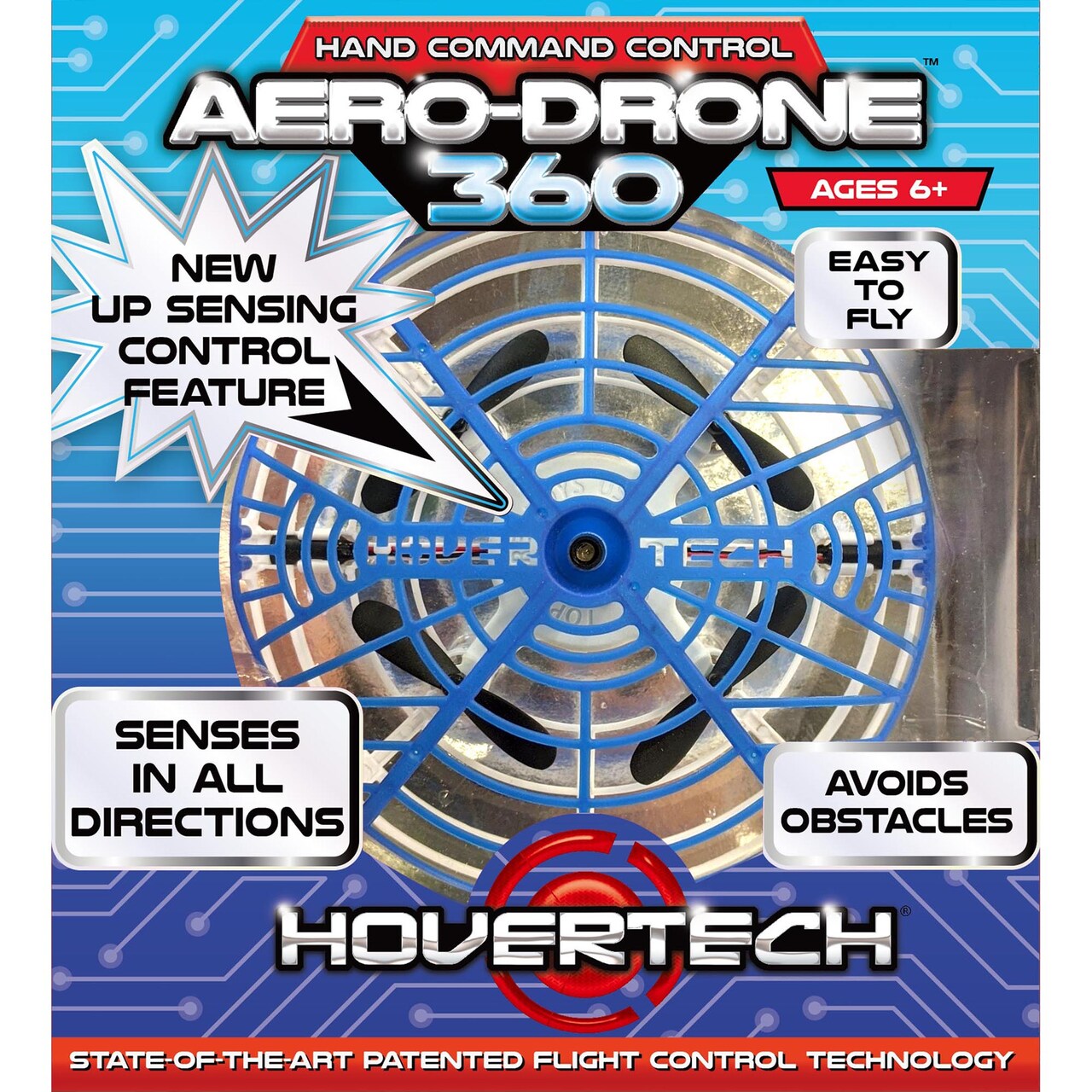 Top Secret Toys: HoverTech Aero-Drone 360 - Most Advanced 4-Rotor Drone, Senses In All Directions, Perform Stunts With Your Hands, Kids Ages 6+